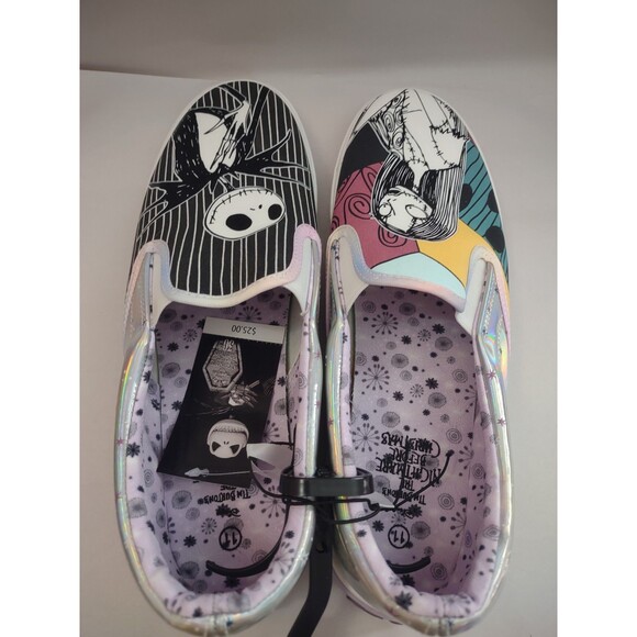 Disney Nightmare Before Christmas Shoes NWT Ground Up Jack And Sally Women's 11 - Picture 5 of 8